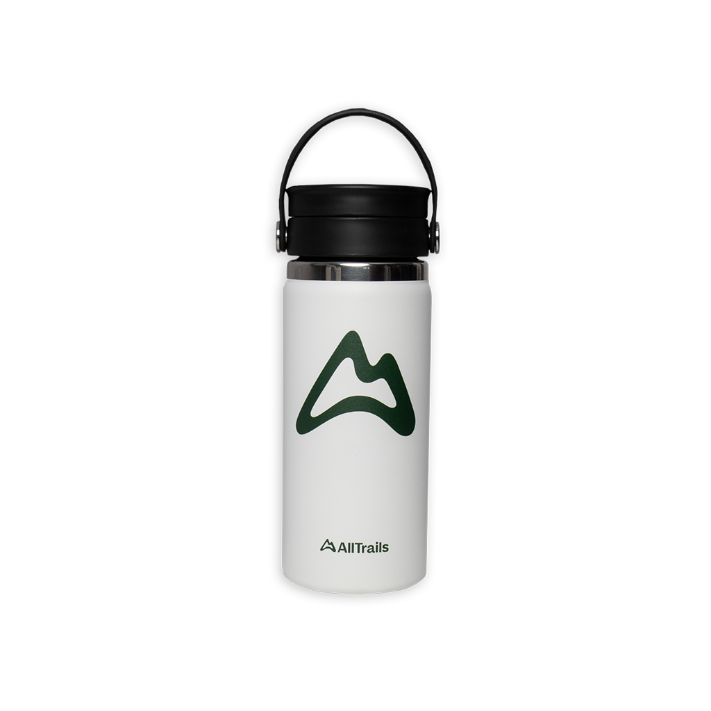 AllTrails × Hydro Flask 16 Coffee Bottle White – AllTrails