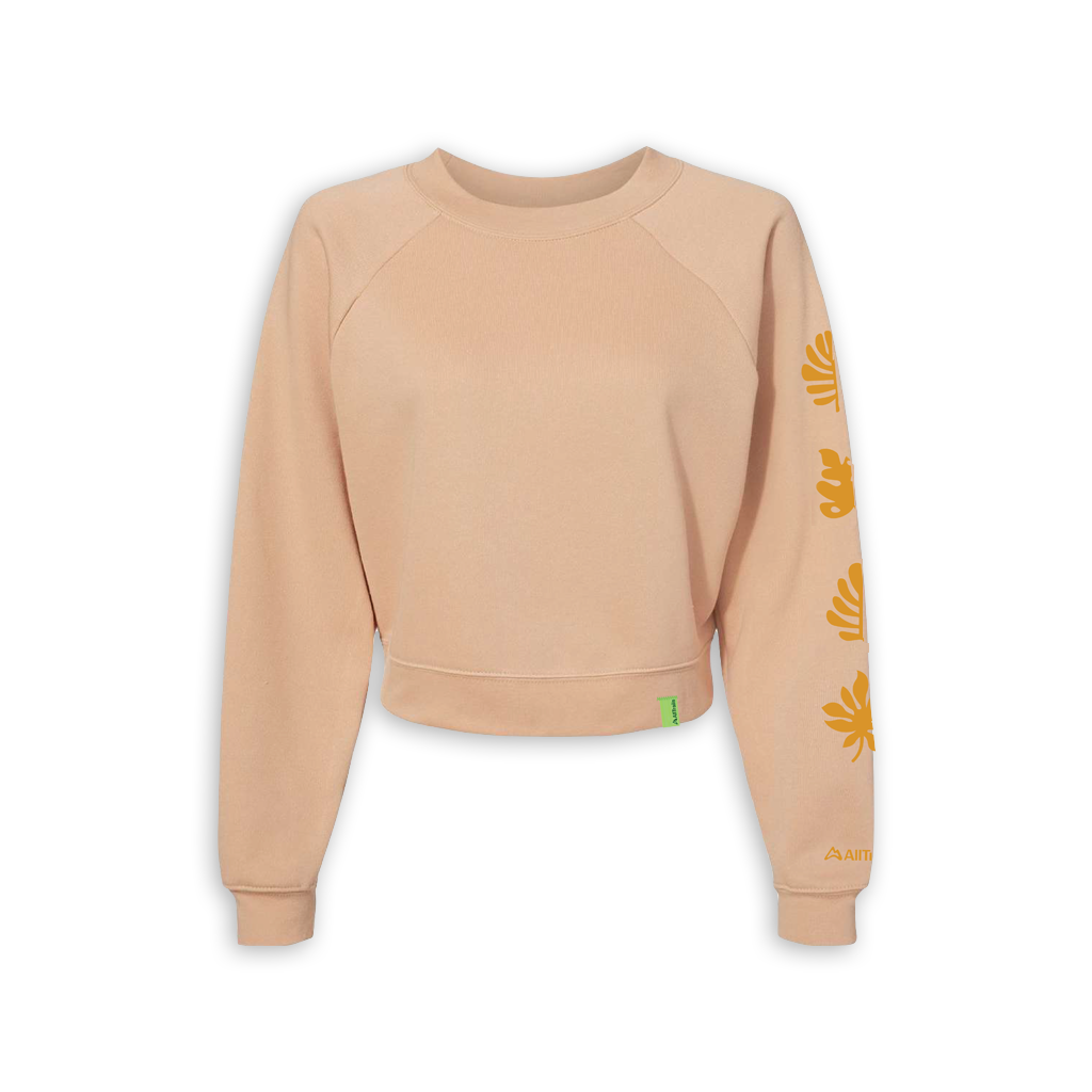 Foliage Women s Crop Sweatshirt Sand Dune AllTrails Gear Shop