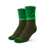 Classic Crew Trail Sock - Green Socks Custom Sock Lab S/M  