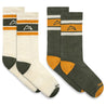 Throwback Trail Sock - Green Socks Custom Sock Lab