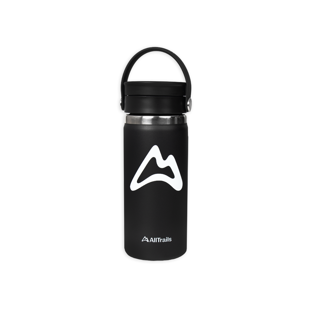 AllTrails × Hydro Flask 16 oz. Coffee Bottle - Black Drinkware Hydro Flask   
