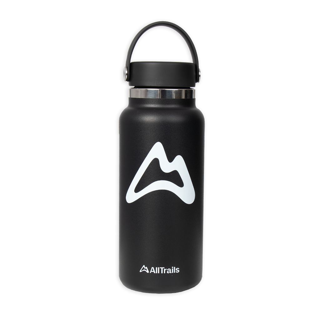 AllTrails × Hydro Flask 32 oz. Wide Mouth Bottle - Black