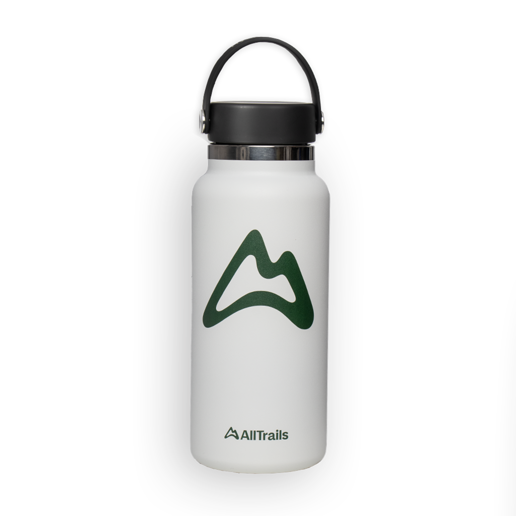 AllTrails × Hydro Flask 32 oz. Wide Mouth Bottle - White Drinkware Hydro Flask   