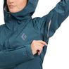AllTrails × Black Diamond Women's Fineline Stretch Shell - Midnight Blue Outerwear Black Diamond