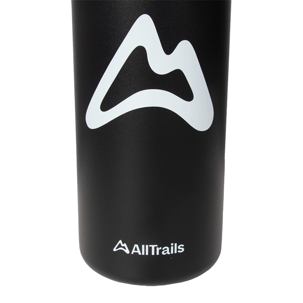 AllTrails × Hydro Flask 32 oz. Wide Mouth Bottle - Black