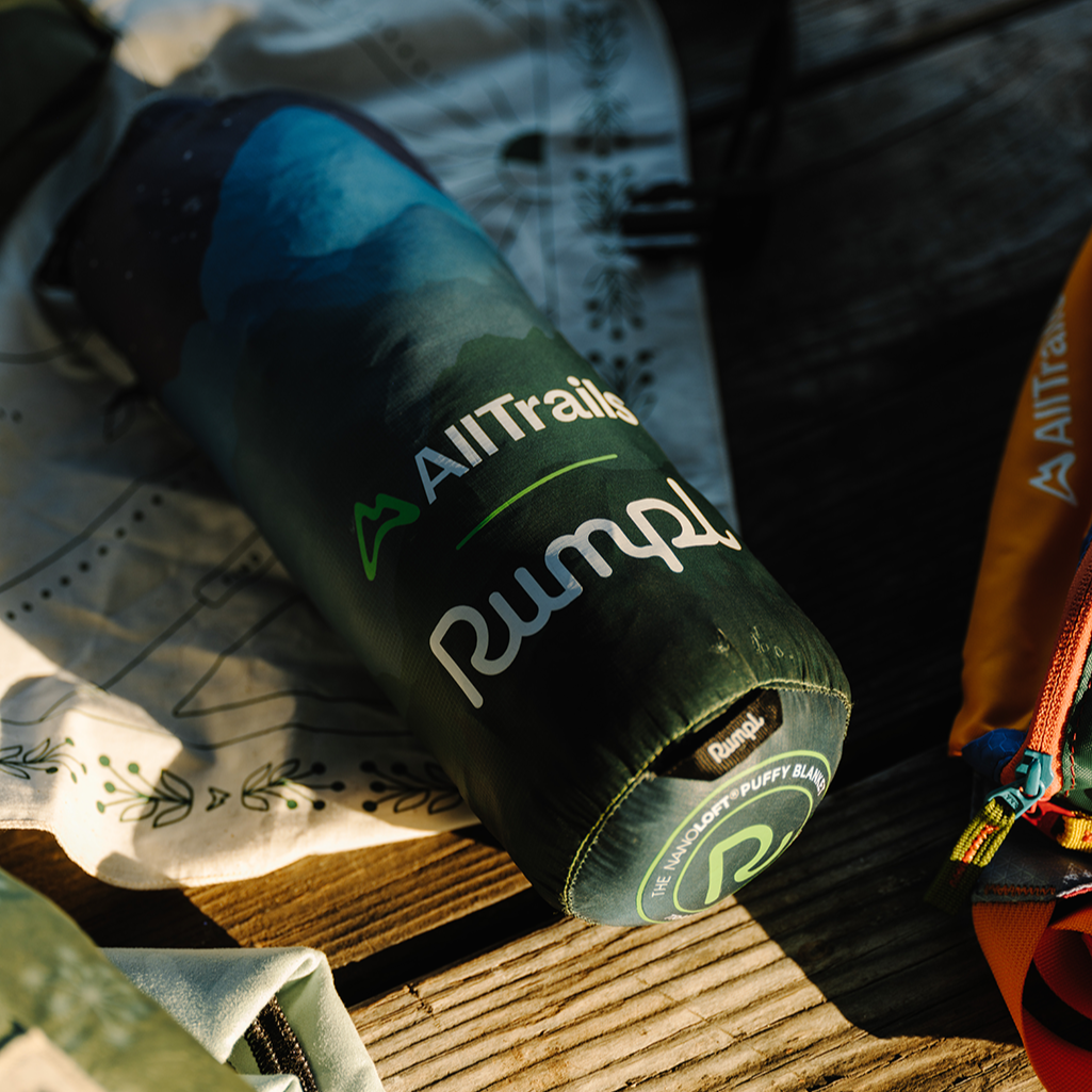 AllTrails Rumpl Night Hikes NanoLoft Travel Blanket