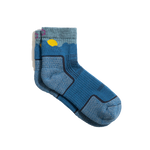 ToughCutie Eve Ladies' Light Weight Merino Wool Quarter Sock - Twilight Blue Horizon Socks ToughCutie