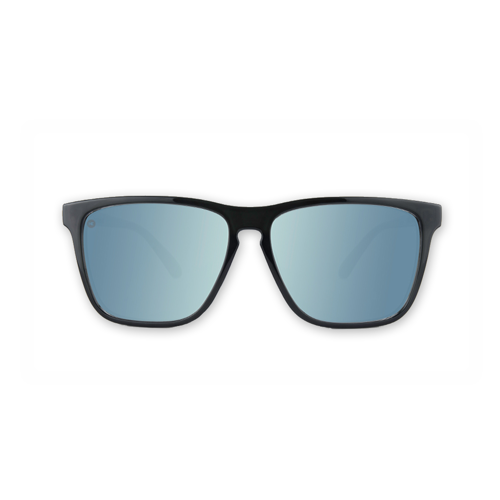 Knockaround Fast Lanes Sport Sunglasses - Jelly Black/Sky Blue