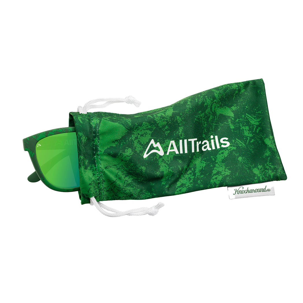 AllTrails × Knockaround Premiums Sport Sunglasses - Mirrored Green Lenses