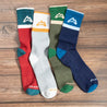 Classic Crew Trail Sock - Red Socks Custom Sock Lab   