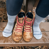ToughCutie Women's Hiker Sock - Gray Socks ToughCutie   